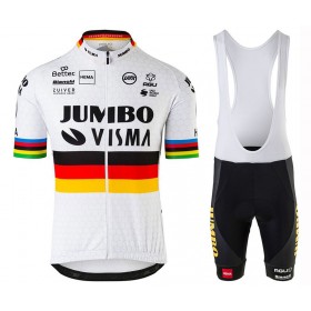 Tenue Maillot + Cuissard à Bretelles 2020 Team Jumbo-Visma UCI World Champion N001